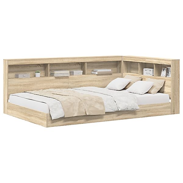 vidaXL Bett Bücherregal-Bett Sonoma Eiche 120x200 günstig online kaufen