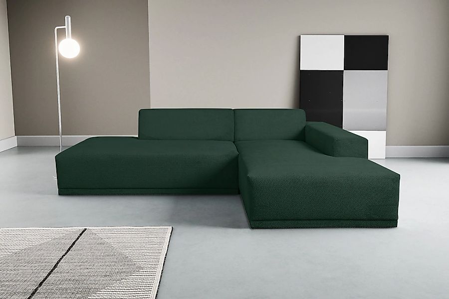 WERK2 Ecksofa "Apollo, hoher Sitzkomfort, aktuelles Design, Breite 264cm, L günstig online kaufen