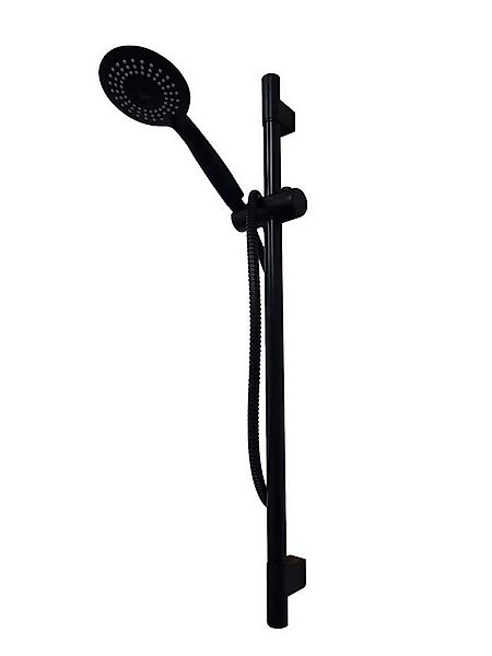 Provance Duschbrause Duschgarnitur mit 5 Funktionen inkl. Halterung Schwarz günstig online kaufen