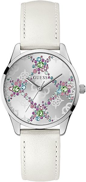 Guess Quarzuhr LUSTER GW0837L1, Armbanduhr, Damenuhr, Lederarmband, Mineral günstig online kaufen
