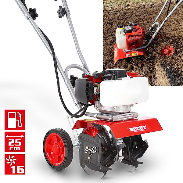 Hecht Benzinmotorhacke Gartenfräse 2 PS 9000 günstig online kaufen