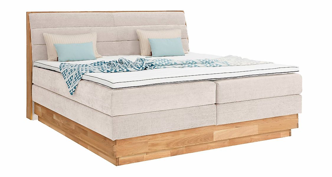 OTTO products Boxspringbett »Jenna«, ohne LED-Beleuchtung, mit zertifiziert günstig online kaufen