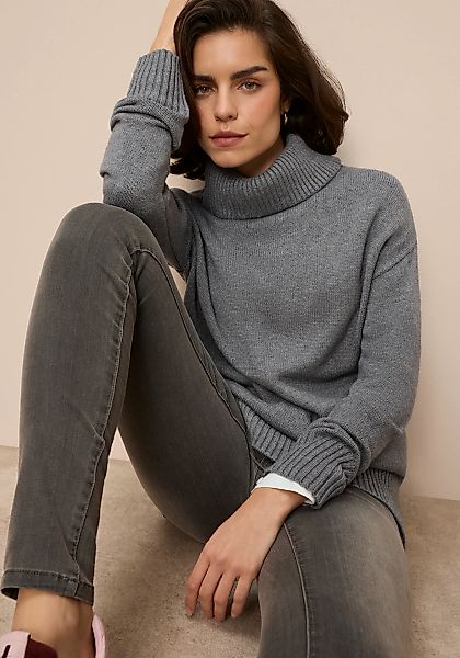 Tamaris Rollkragenpullover in lässiger Form mit seitlichen Schlitzen günstig online kaufen