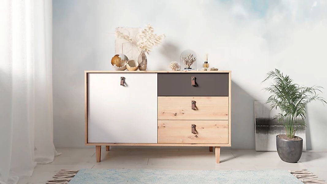INOSIGN Sideboard »Bill, Kommode in 120cm und 180cm Breite, mit Massivholzf günstig online kaufen