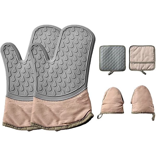 zggzerg Topflappen Ofenhandschuhe Silikon-6er Set günstig online kaufen