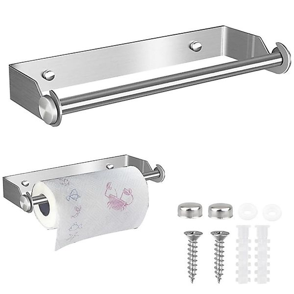 BlingBin Küchenrollenhalter 28CM Küchenrollenhalter Edelstahl Küchenpapierh günstig online kaufen