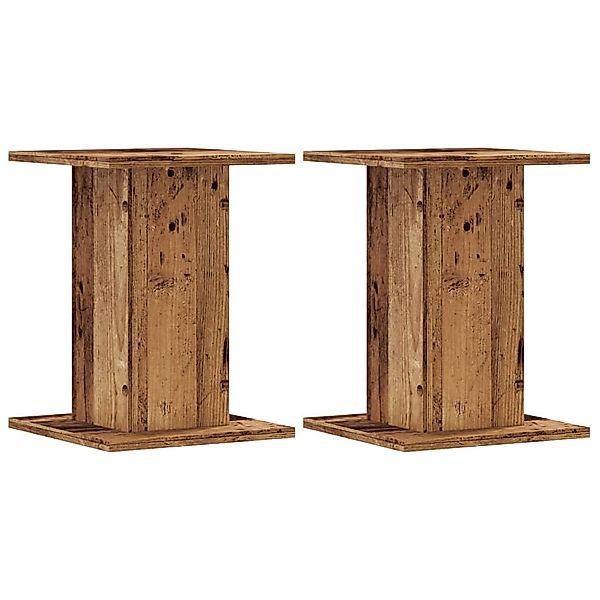 vidaXL Blumenständer Pflanzenständer 2 Stk. Altholz-Optik günstig online kaufen
