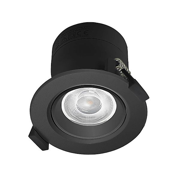 PRIOS LED Shima 10031405 Modern in Schwarz aus Aluminium 1-flammig Wohnzimm günstig online kaufen