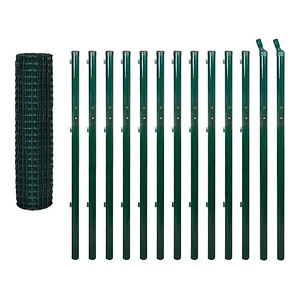 vidaXL Eurozaun Stahl 25 x 1,7 m Grün 142380 günstig online kaufen