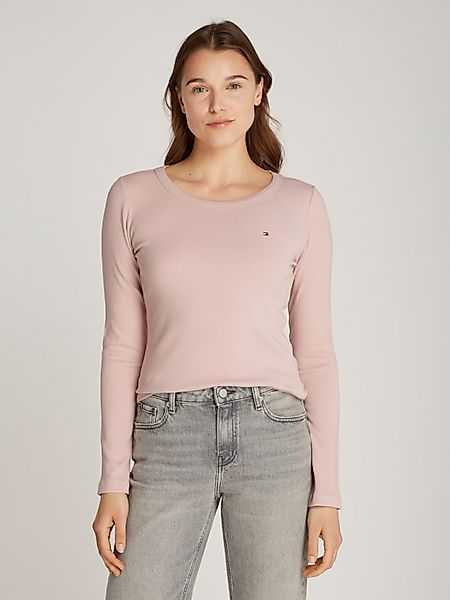 Tommy Hilfiger Langarmshirt "SLIM 5X2 RIB O-NK LS" mit Struktur günstig online kaufen