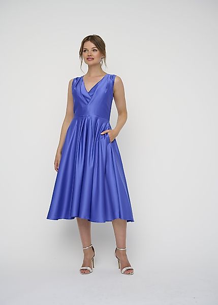 Kleo Abendkleid (1-tlg) Elegant schimmernder Satinstoff günstig online kaufen