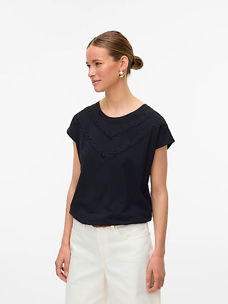 Vero Moda Kurzarmshirt "VMPANNA AVA SS TOP JRS" günstig online kaufen
