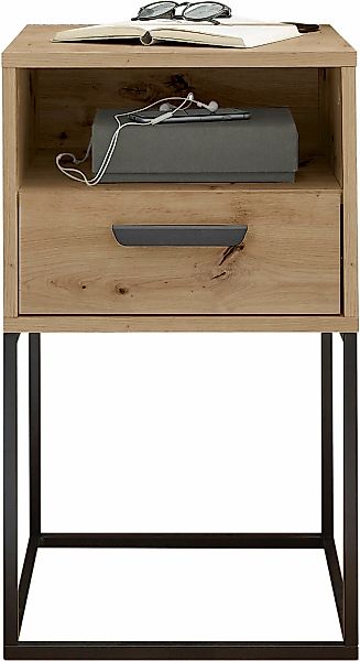 Schlafkontor Nachtkommode "Cudro Nachttisch auf Fußgestell" mit einem offen günstig online kaufen