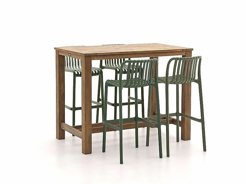 Forza Cali/ROUGH-X 135 cm Gartenbar-Set 5-teilig stapelbar günstig online kaufen