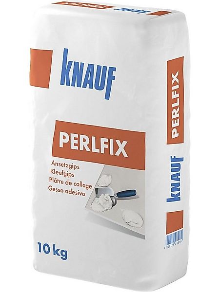 KNAUF Gipsputz Knauf Perlfix Ansetzgips hellgrau, 10 kg günstig online kaufen