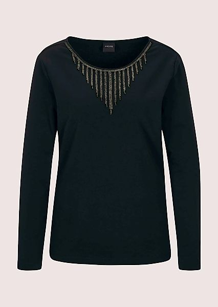 MADELEINE Langarmshirt "Sweatshirt Glamouröser Pullover, Strassakzente" günstig online kaufen