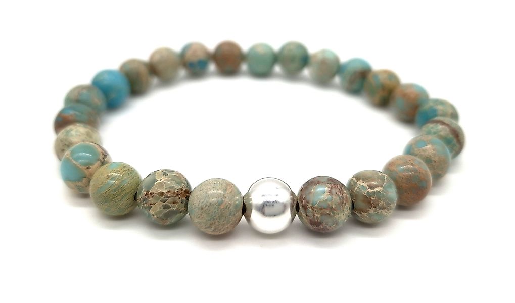 NAHLE Perlenarmband Variscit mit 925 Silberperle günstig online kaufen