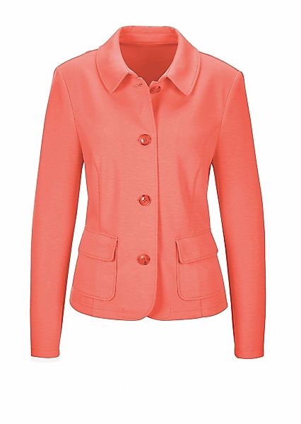 GOLDNER Kurzjacke "Leichte Jacke mit Stehkragen in rot" mit Wienernähten fü günstig online kaufen