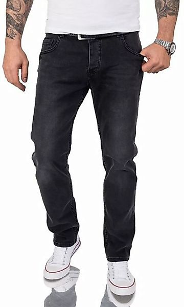 Rock Creek Regular-fit-Jeans Herren Jeans Stonewashed Dunkelgrau RC-2157 günstig online kaufen