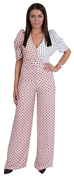 Sarcia.eu Overall Rosa-weißer Overall getupft Hosenanzug günstig online kaufen
