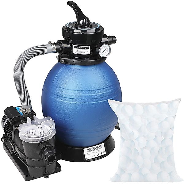monzana Sandfilteranlage, 9.600 L/h Vorfilter 25 günstig online kaufen