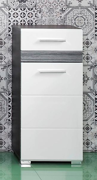 welltime Unterschrank "Toulon" Kommode mit 1 Tür & 1 Schublade - (B/T/H) 37 günstig online kaufen