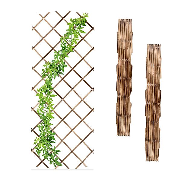 relaxdays Rankgitter Ausziehbares Rankgitter 3er Set, günstig online kaufen
