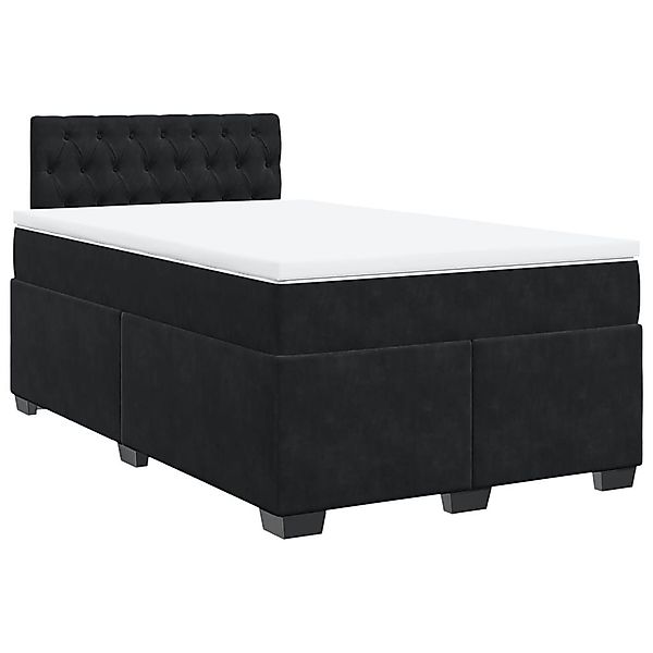 vidaXL Bett Boxspringbett mit Matratze Schwarz günstig online kaufen