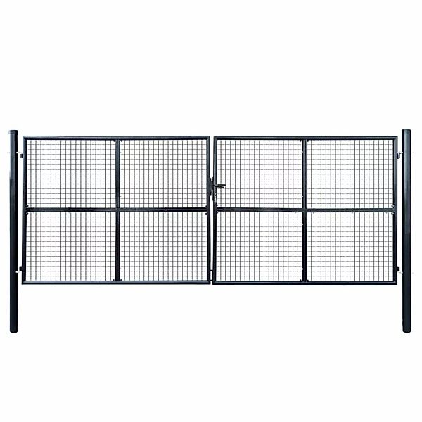 vidaXL Gartentor Mesh-Gartentor Verzinkter Stahl 400 günstig online kaufen