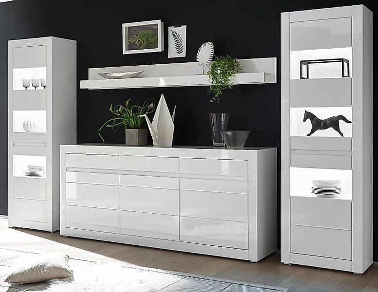 Furn.Design Wohnwand Nobile, (Wohn- und Esszimmer günstig online kaufen