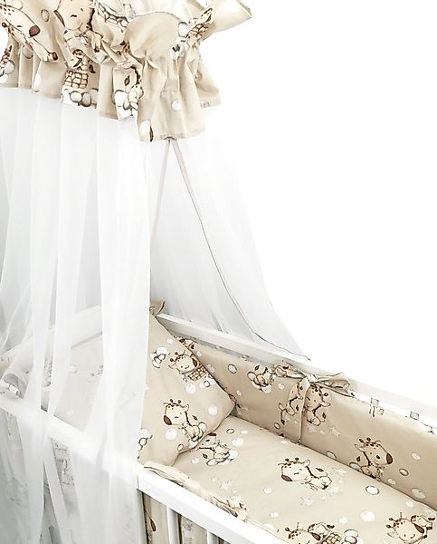 Baby-Delux Beistellbett Babybett Giraffe Beige, 10-tlg., günstig online kaufen
