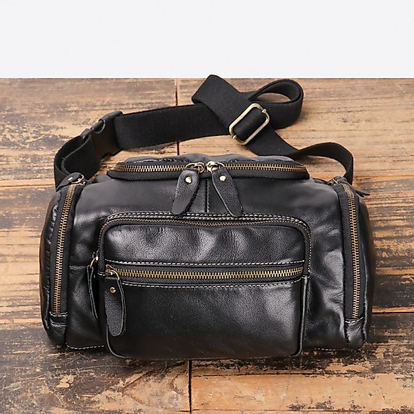 YUBRO-STUDIO Schultertasche Herren Leder Schultertasche Mehrere günstig online kaufen