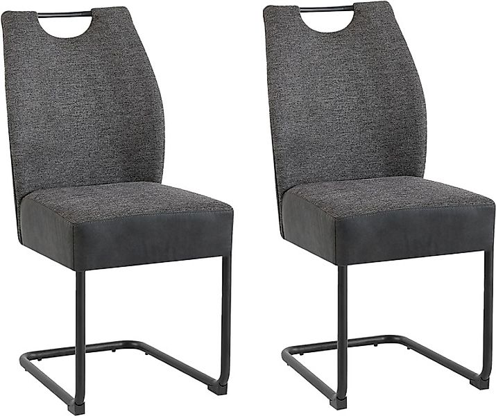 byLIVING Freischwinger »Peter-XXL 2er-Set«, (Set), 2 St., Webstoff-Microfas günstig online kaufen