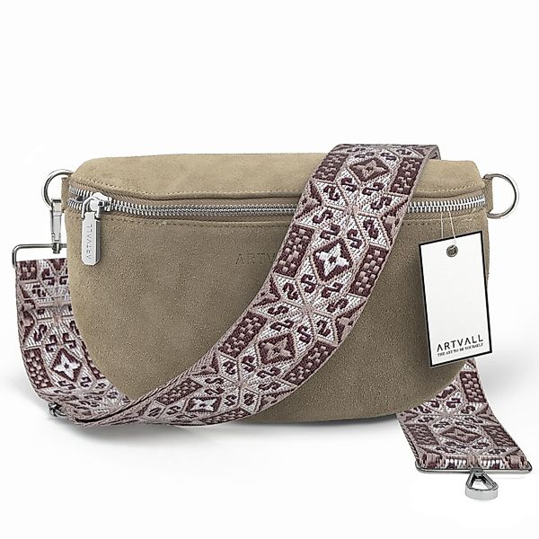 ARTVALL Umhängetasche Wildleder Handtasche Brusttasche Crossbody Lila (Tasc günstig online kaufen