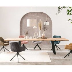 Buffettisch im Industry und Loft Stil natürlicher Baumkante günstig online kaufen