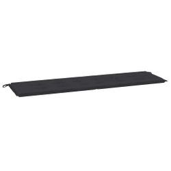 vidaXL Sitzauflage Gartenbank-Auflage Schwarz 180x50x4 cm günstig online kaufen
