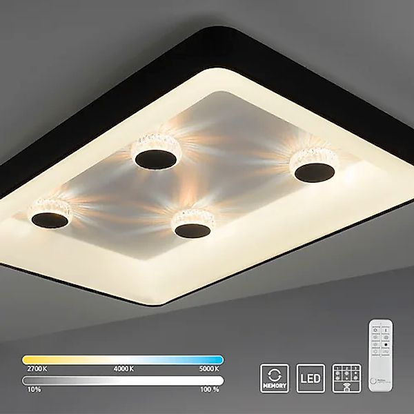 JUST LIGHT Deckenleuchte »VERTIGO«, 1 flammig, Leuchtmittel LED-Board   LED günstig online kaufen