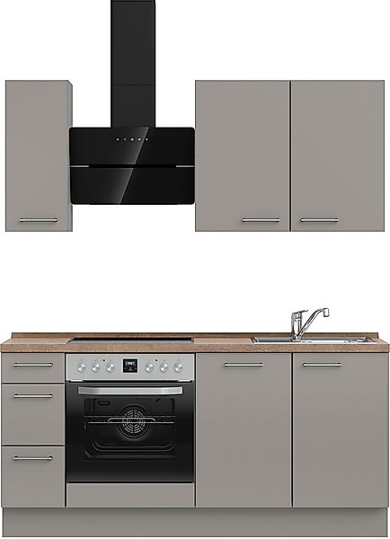 nobilia® Küchenzeile »"Laser II", Ausrichtung wählbar, Breite 180 cm« vormo günstig online kaufen