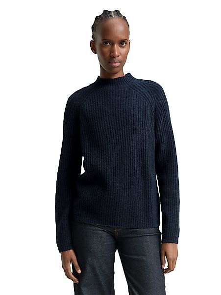 TOM TAILOR Denim Strickpullover mit Stehkragen günstig online kaufen