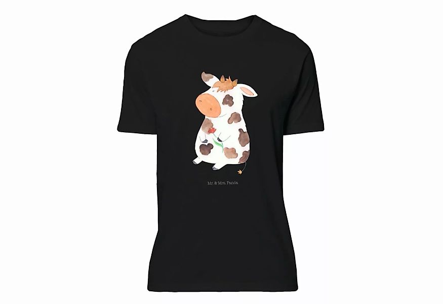 Mr. & Mrs. Panda T-Shirt Kuh - Schwarz - Geschenk, Landwirt, Magie, Jubiläu günstig online kaufen