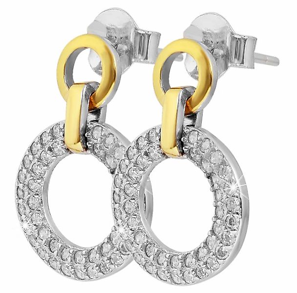 Adelia´s Paar Ohrhänger "Damen Ohrringe – Ohrstecker aus 925 Silber mit Zir günstig online kaufen