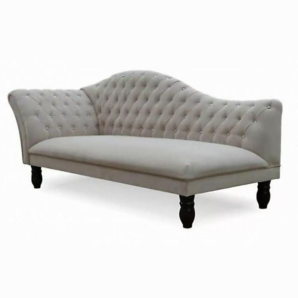 JVmoebel Chaiselongue Taupe Chaiselongue Chesterfield luxus Design Ottomane günstig online kaufen