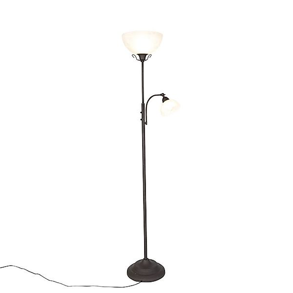 Qazqa Stehlampe Dallas, ohne Leuchtmittel, E27, günstig online kaufen