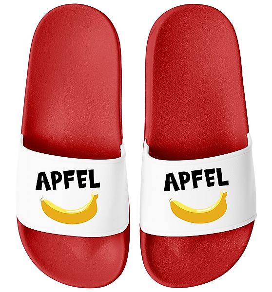 MoonWorks Moonworks® Badeschlappen mit Apfel-Banane Motiv günstig online kaufen
