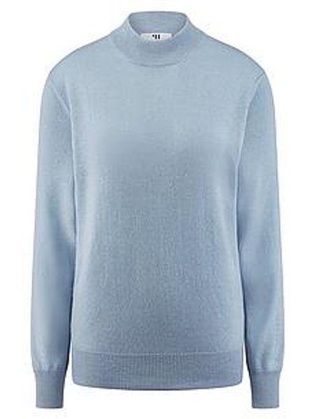 Stehbund-Pullover Modell Sabrina Peter Hahn blau günstig online kaufen