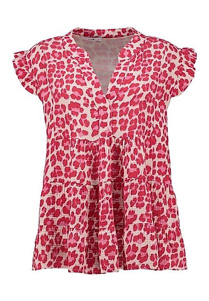 HaILY’S Tunikashirt Haily`s Musselin-Tunikashirt Leo Pink günstig online kaufen