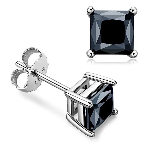 Karisma Schmuck Paar Ohrstecker Silber 925 rhodiniert Rechteck Premium Zirk günstig online kaufen