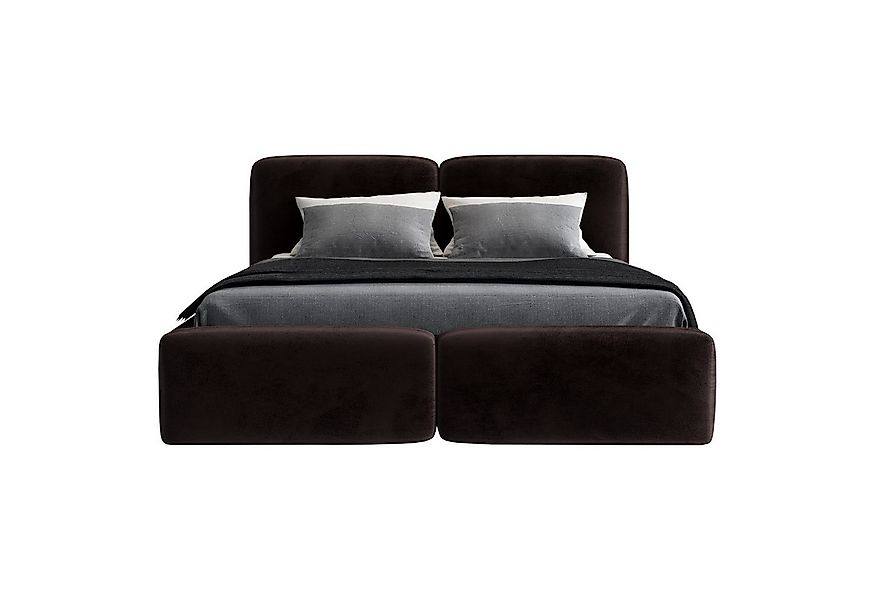 A&J MöbelLand GmbH Polsterbett OLO mit Matratze und Bettkasten. günstig online kaufen