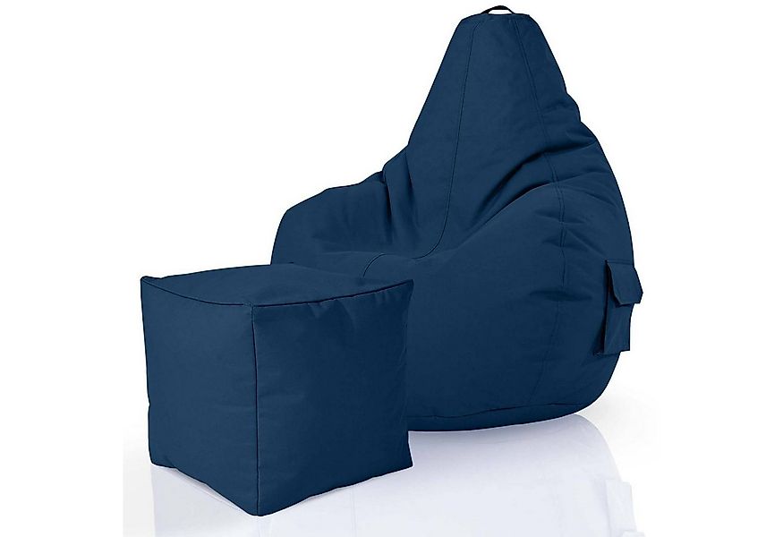 Green Bean Sitzsack Gaming Sitzsack + Hocker Cozy+Cube (2er Set Sitzsack + günstig online kaufen
