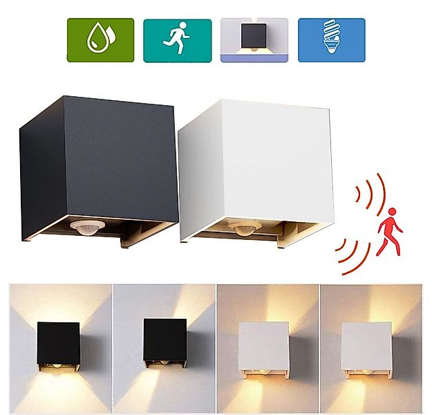 PRIISF Wandleuchte 12W Metall LED Modern Wandlampe Auf und ab Einstellbarer günstig online kaufen